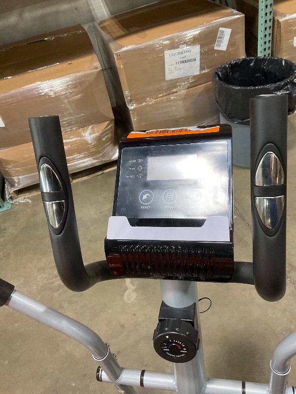 Photo 1 of *** USED/MISSING POWER CORD***ANCHEER Elliptical Exercise Machine, Elliptical Trainer for Home Gym, Exercise Equipment 500Lbs Max Weight, Ultra-Silent Elliptical Machine, with Pulse Rate Grips, LCD & Smooth Resistance Levels