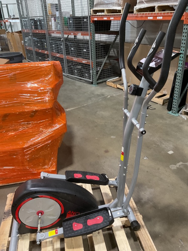 Photo 1 of *** USED/MISSING POWER CORD***ANCHEER Elliptical Exercise Machine, Elliptical Trainer for Home Gym, Exercise Equipment 500Lbs Max Weight, Ultra-Silent Elliptical Machine, with Pulse Rate Grips, LCD & Smooth Resistance Levels