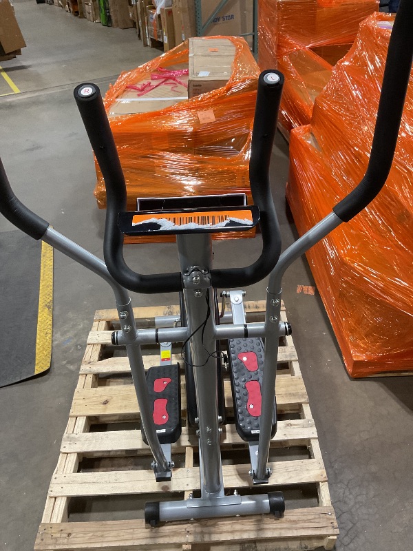 Photo 1 of *** USED/MISSING POWER CORD***ANCHEER Elliptical Exercise Machine, Elliptical Trainer for Home Gym, Exercise Equipment 500Lbs Max Weight, Ultra-Silent Elliptical Machine, with Pulse Rate Grips, LCD & Smooth Resistance Levels