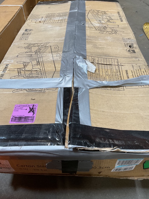 Photo 1 of *** USED/UNKNOWN MISSING PARTS***LulliSpace Kids Table and 6 Chairs Set?Height Adjustable Children Table & Chair?Toddlers Study Multi-Activity Table with 47.2"x23.6" Wipe-Clean Desktop?for Classrooms, Homes & Daycares