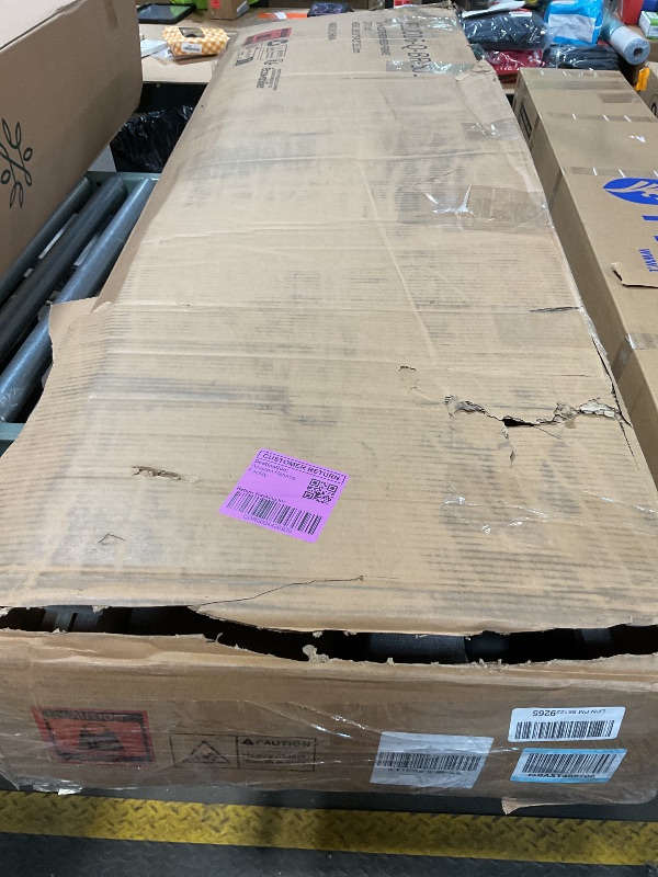 Photo 1 of *** PARTIAL SET/UNKNOWN MISSING PARTS AND HARDWARE***Novilla Queen Bed Frame with Drawers, Queen Bed Frame with Headboard, LED Bed Frame Queen Size, Charging Station and Adjustable Headboard Bed Frame Queen Size, No Box Spring Needed, Beige