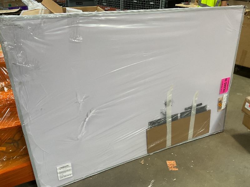 Photo 1 of *** MAJOR DAMAGE***VIZ-PRO Dry Erase Board/Magnetic Whiteboard, 72 x 48 Inches, Large Wall Mounted Board for School Office and Home 6' x 4'