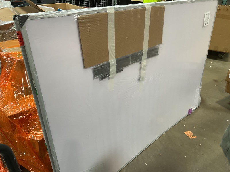 Photo 1 of *** MINOR DAMAGE***VIZ-PRO Dry Erase Board/Magnetic Whiteboard, 72 x 48 Inches, Large Wall Mounted Board for School Office and Home 6' x 4'