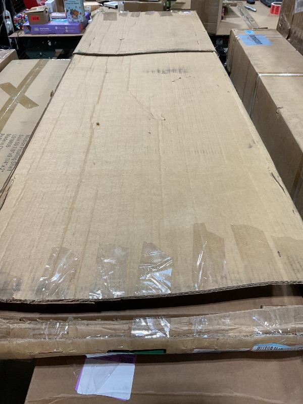Photo 1 of **FOR PARTS ONLY/ DAMAGED & POSSIBLY MISSING OTHER ASSEMBLY PIECES (1 BOX EMPTY)*** Carlisle FoodService Products Buffet Bar Adjustable Sneeze Guard for Catering, Buffets, Restaurants, Plastic, 73.25 Inches, Black