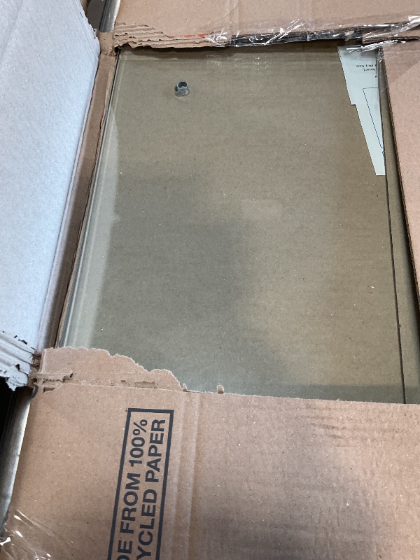 Photo 1 of *** UNKNOWN MISSING HARDWARE***Bathlink Frameless Double Sliding Tub Shower Door 59-60" W x60 H, 5/16" (8mm) Thick Easy-Clean Tempered Glass, Easy Installation, Safety Tested Glass Tub Doors Matte Black