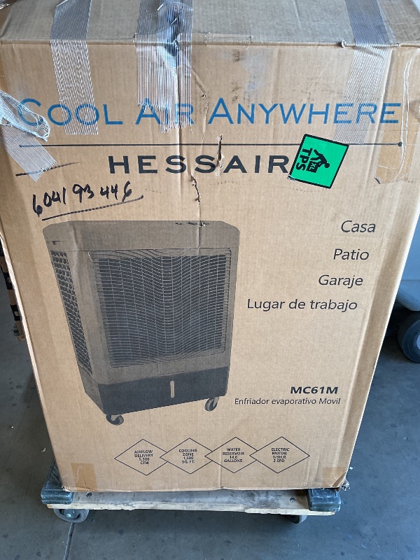 Photo 1 of *** USED/UNKNOWN MISSING HARDWARE***Hessaire MC61M 5,300 CFM 3-Speed Portable Evaporative Cooler