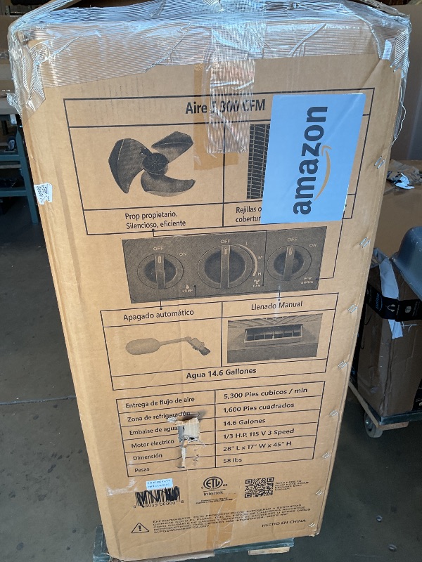 Photo 1 of *** USED/UNKNOWN MISSING HARDWARE***Hessaire MC61M 5,300 CFM 3-Speed Portable Evaporative Cooler