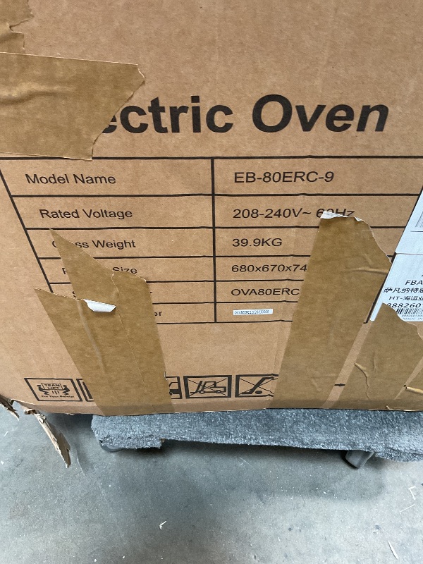 Photo 1 of ***NON FUNCTIONAL***PARTS ONLY***
Zomagas 24 Inch Single Wall Oven 2.8 Cu.Ft 3220W, Electric Oven with Mechanical Knob Control, 9 Functions, 360° Rotisserie,Triple Glass Door & Enamel Cavity for restaurant, hotel, and home
