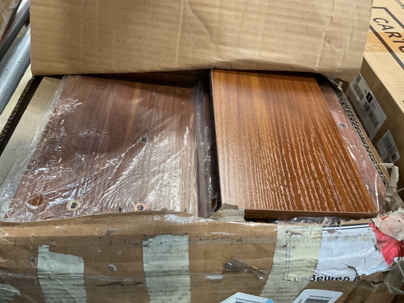 Photo 1 of **FOR PARTS/ MISSING ASSEMBLY PIECES*** Feonase Floating Bed Frame Queen with Led Lights and Charging Station, Wood Full Size Bed Frame with Storage Headboard, Heavy Duty Metal Slats, No Box Spring Needed, Easy Assembly,Walnut