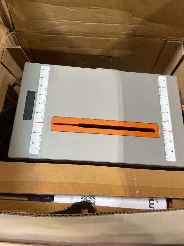 Photo 1 of **FOR PARTS MORE THAN HEAVILY USED/ HAS DAMAGED (BROKEN OFF PIECES)*** Evolution R8MTS 8-1/4" Convertible Miter/Table Saw - Multi-Function Saw - 0-45° Bevel & +/- 45° Miter - Multi-Material Cutting: Wood, Plastic, Metal - Compact, Powerful 12A Motor - TCT