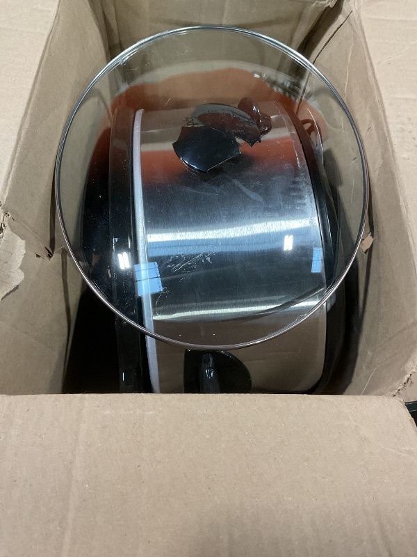 Photo 1 of ***BROKEN BASE**PARTS ONLY***
rock-Pot 7-Quart Manual Slow Cooker, Family Size Serves 8+ People & Fits 6-lb Roast, Removable Stoneware with Warming Setting, Dishwasher Safe for Easy Cleanup, Stainless Steel