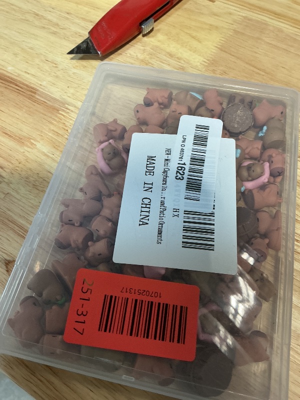 Photo 1 of **SOME BROKEN SOME MISSING*** Mini Capybara Toys, 72 Pack Mini Capybara Figures, 12 Styles Resin Capybara Garden Miniatures, Small Capybara Toys and Trinkets for Fairy Garden, Succulent Planter, Desk Decor and Patio Ornaments