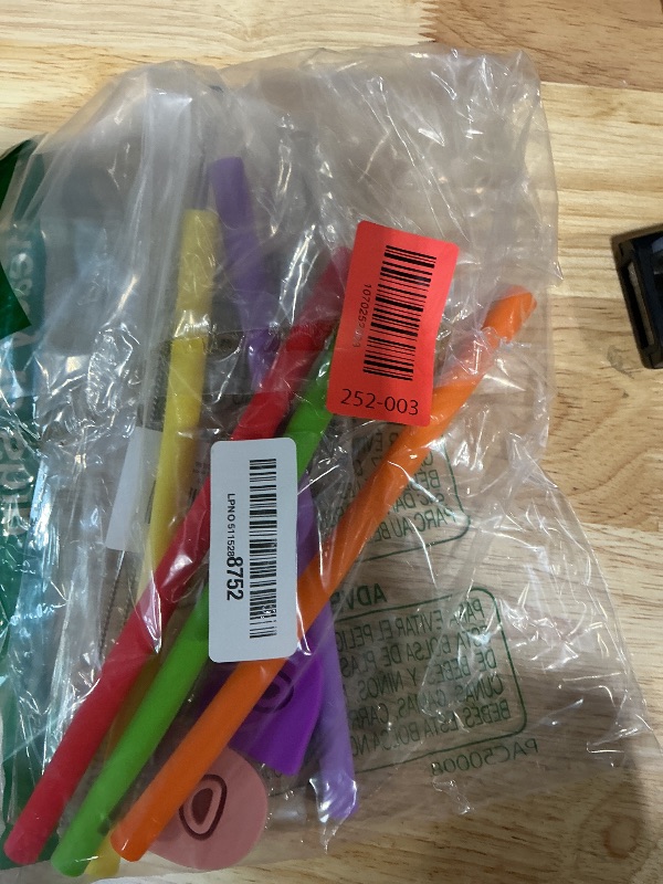 Photo 1 of 12PCS Replacement Straws Compatible with Owala 24oz/32oz with 2 Cleaning Brushes 6 Reusable Silicone Straw 2 Water Bottle Seal Ring 2 Replacement Stopper for Owala Freesip (Colorful)
