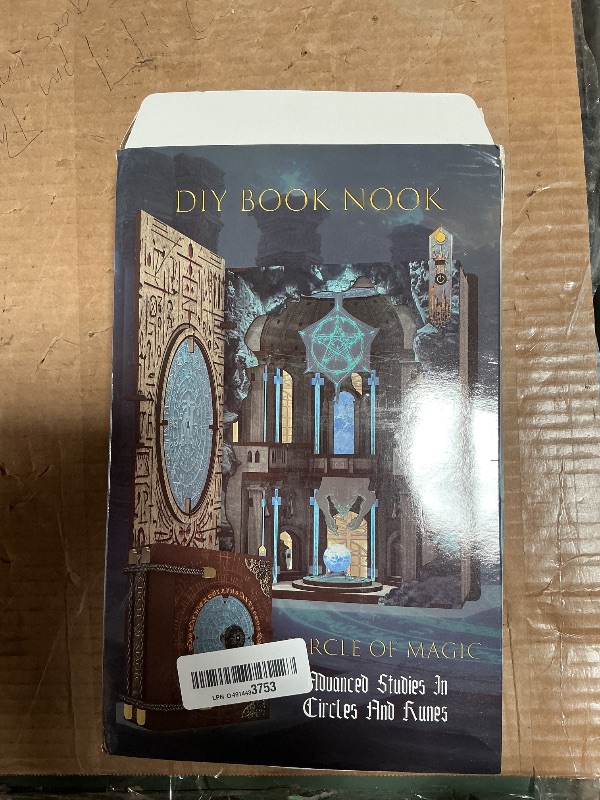 Photo 1 of **FOR PARTS/ HAS DAMAGED PIECES** MiniCity Book Nook Kit, DIY Miniature Dollhouse Kit for Adults, Booknook Bookshelf Insert Decor 3D Wooden Puzzle with LED Light Unique Gift for Fantasy Lovers (Circle of Magic)