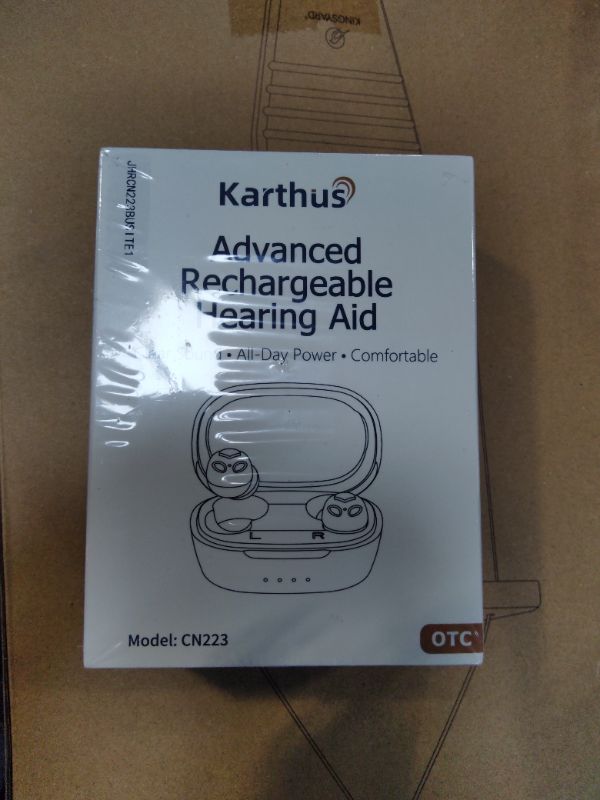 Photo 1 of **FACTORY SEALED** Karthus OTC Hearing Aids for Seniors & Adults, Rechargeable Hearing Aids with No