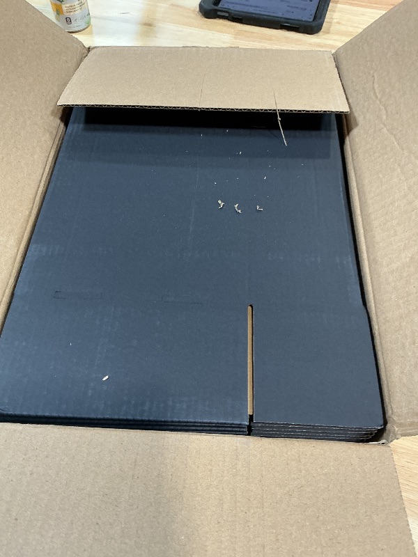 Photo 1 of 24 Pack 8x6x3 inch Black Shipping Boxes ?Cardboard Packaging Boxes for Mailing Shipping Corrugated Cardboard Boxes for Packaging Small Business Craft Flat Shipping Boxes Empty Gifts Giving Products