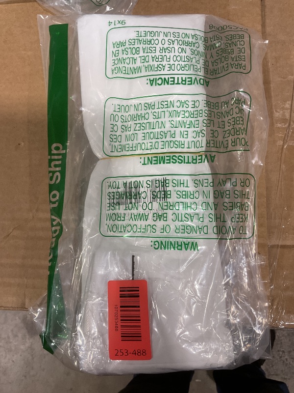 Photo 1 of **PARTIAL SET/ MISSING SOME BAGS*** LimonLaviu Plastic Bags - 100 Pack (11.5'x 6.5" x 21') with Handles for Small Business, Restaurants, Grocery & Trash