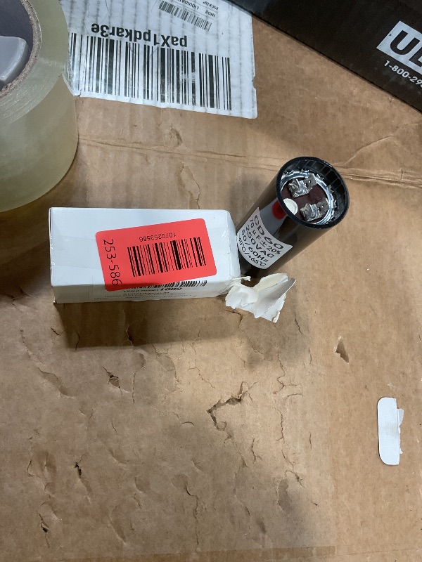 Photo 1 of 19988A Start Capacitor Compatible wit Genie 1/2HP Openers – 70 MFD 220V Garage Door Opener Starting Capacitor Replacement (Compatible with Genie 19988 & X-19988-A, Not for Running Capacitors, 60Hz AC)