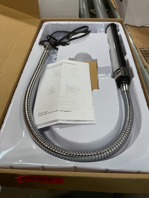 Photo 1 of 24W LED Magnetic Work Light, 2400 Lumen Flexible Gooseneck Work Light with Adjustable Magnetic Base, Industrial Light for Lathe CNC Milling Drillpress Sewing Machine (Heavy-Duty Magnetic)