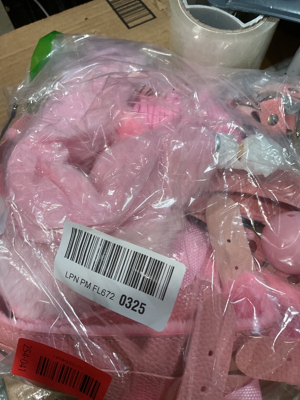 Photo 1 of 12Pcs BDSM Kit Toys Sex Bondage Restraints Butt Plug Tail Cat Ears Nipple Clamps Blindfold Handcuffs Collar Paddle Anal Butt Plug Sex Toys for Couple (Pink)