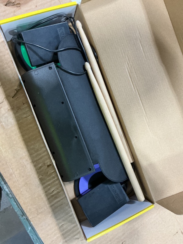 Photo 1 of **MISSING POWERCORD*** ROCKSOCKI Electric Drum Set, 7-Pad Electronic Drum Set with Headphone Included, Roll-up Drum Pad For Kids, Great Holiday Xmas Birthday Gift (Dual Speakers)