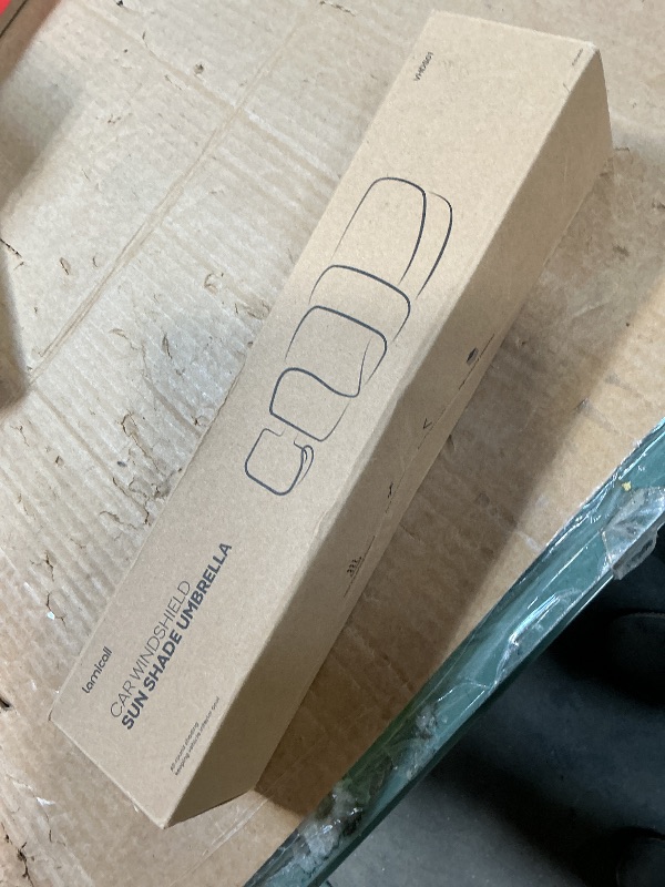 Photo 1 of Lamicall Car Windshield Sunshade Umbrella - Foldable Car Windshield Sun Shade Cover, 5 Layers UV Block Coating, 52"x31" Front Window Heat Insulation Protection, for Auto Sedan, SUV Windshield