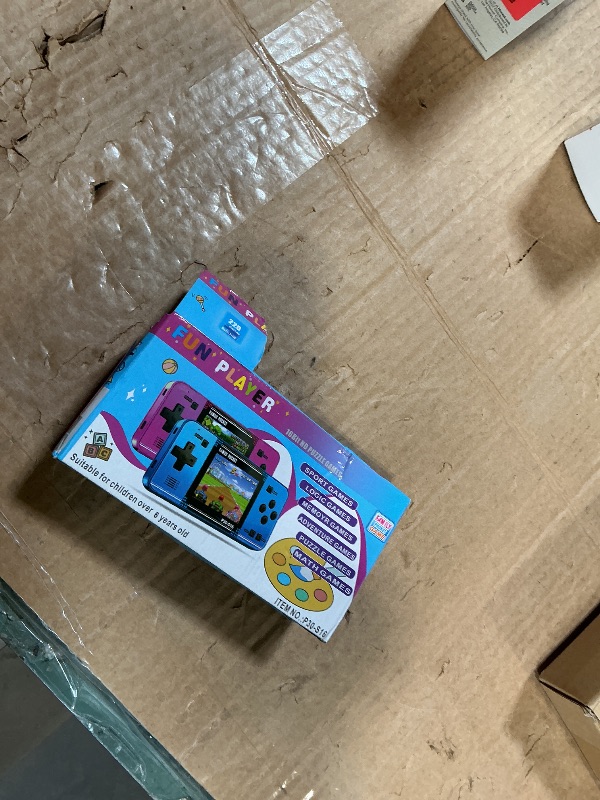 Photo 1 of Handheld Game for Kids -Preloaded 220 Retro Video Games, Portable Gaming Player with Rechargeable Battery 3.0" LCD Screen, Mini Arcade Electronic Toy Gifts for Boys Girls (Black+Blue)