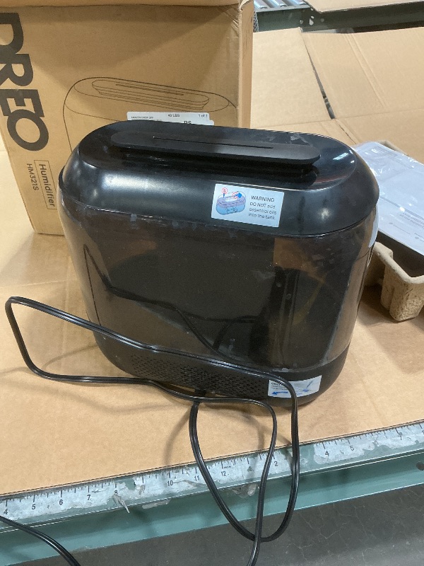 Photo 1 of **DIRTY** Dreo Smart Humidifiers for Bedroom-Filter Included, Top Fill 4L Humidifier Large Room with 28 dB, 36H Runtime, Touch/APP/Voice Control, Nightlight, Cool Mist Humidifiers for Baby, Plants, Ebony