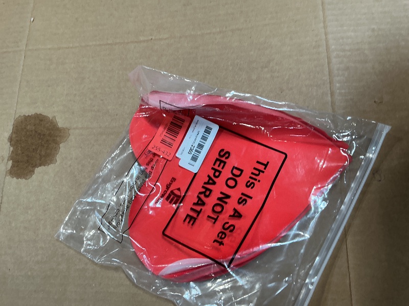 Photo 1 of **SOME CREASED OR FOLDED**Engrowtic 100 Pcs Red Heart Placemats Disposable Paper Table Decorations Indoor Red Heart Shape Placemats for Valentine Mother's Day Wedding Bridal Holiday Birthday Party Kitchen Dinner