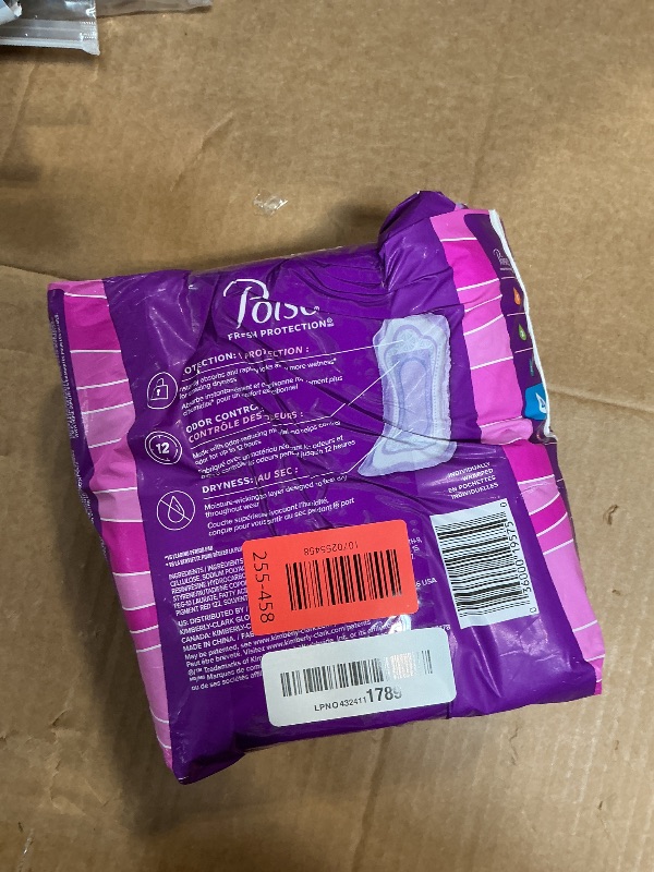 Photo 1 of **MINUS ONE DAIPER**Poise Incontinence & Postpartum Pads for Bladder Leaks, 4 Drop Moderate Absorbency, Long Length, 16 Count, Packaging May Vary