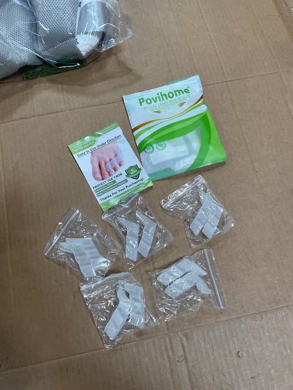 Photo 1 of **OPEN PACKAGE BUT NEW**Povihome 10 Pack Pinky Toe Separator and Protectors, Triple Gel Toe Separators for Overlapping Toe, Curled Pinky Toes Separate and Protect