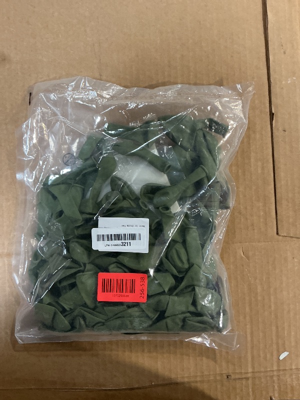 Photo 1 of 114pcs Sage Green Balloons Different Sizes, 18 12 10 5 inch Matte Olive Green Balloons Garland Arch kit for Woodland Baby Shower Jungle Birthday Boho Wedding Decor