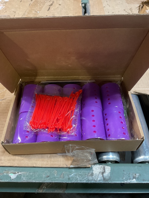 Photo 1 of 141 Pieces Hair Rollers Set Include 60 Plastic Hair Rollers (Multicolor,6 Size)