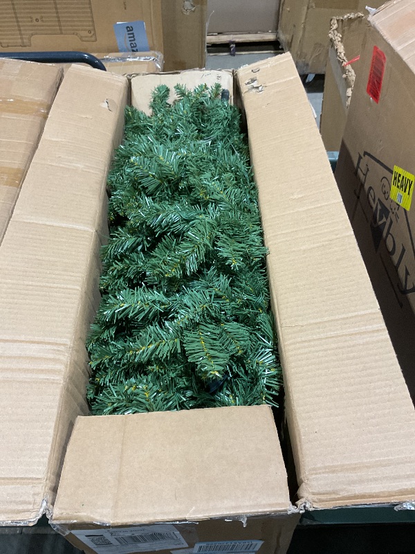 Photo 1 of 31 Pcs 6 Ft Artificial Slim Christmas Tree with 200 LED Warm White String Lights 30 Silver Ball Ornaments Skinny Thin Pencil Tree with Metal Stand for Home Xmas Holiday Party Decoration