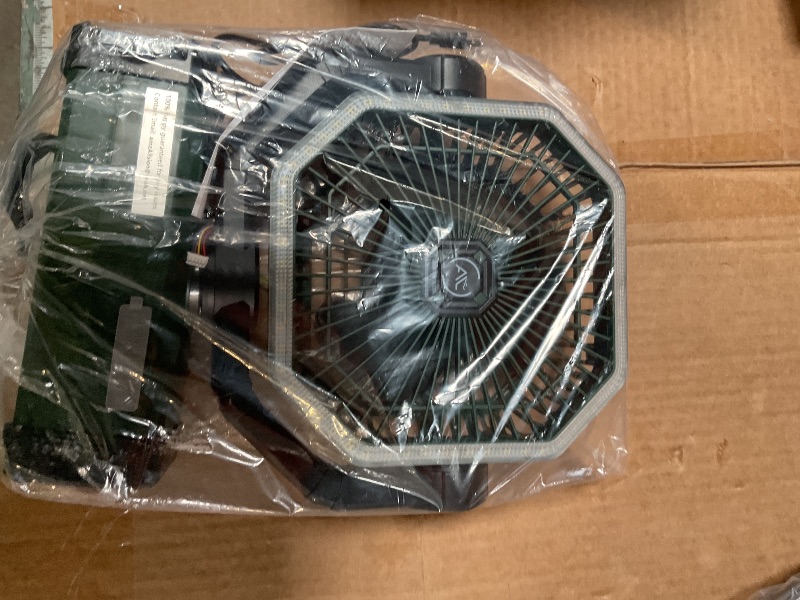 Photo 1 of ***POSSIBLY FOR PARTS UNTESTED/ UNKNOWN DAMAGE*** Allsion Portable Fan, 24000mAh Rechargeable fan with Remote & LED, Camping Fan 4 Speed Strong Airflow, Desk/Camping/Outdoor/Gym Fan for Office Travel Treadmill Camping Gear