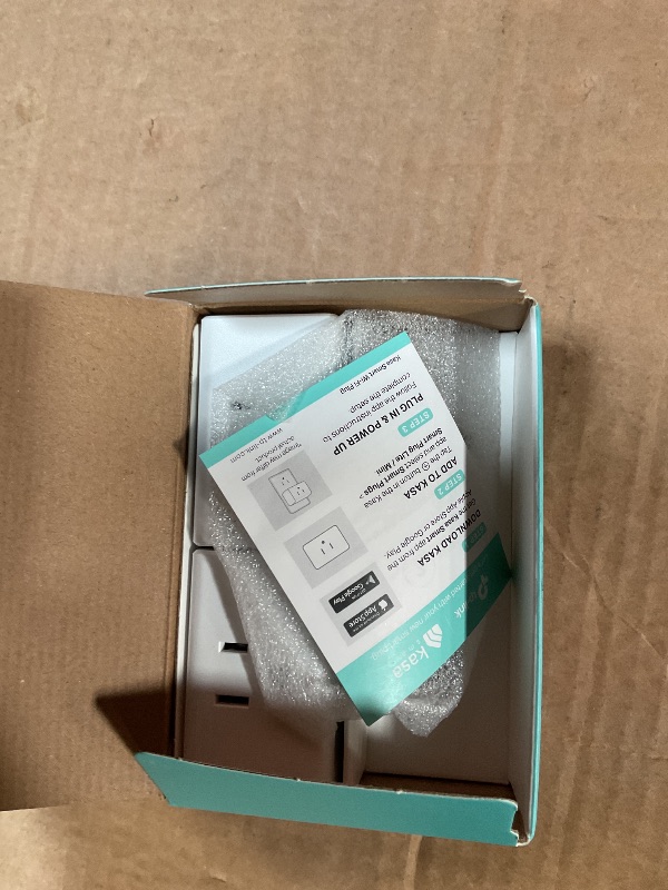 Photo 1 of **PARTIAL SET/ ONLY 1 PLUG*** Kasa Smart Plug Mini 15A, Smart Home Wi-Fi Outlet Works with Alexa, Google Home & IFTTT, No Hub Required, UL Certified, 2.4G WiFi Only, 4-Pack(EP10P4) , White