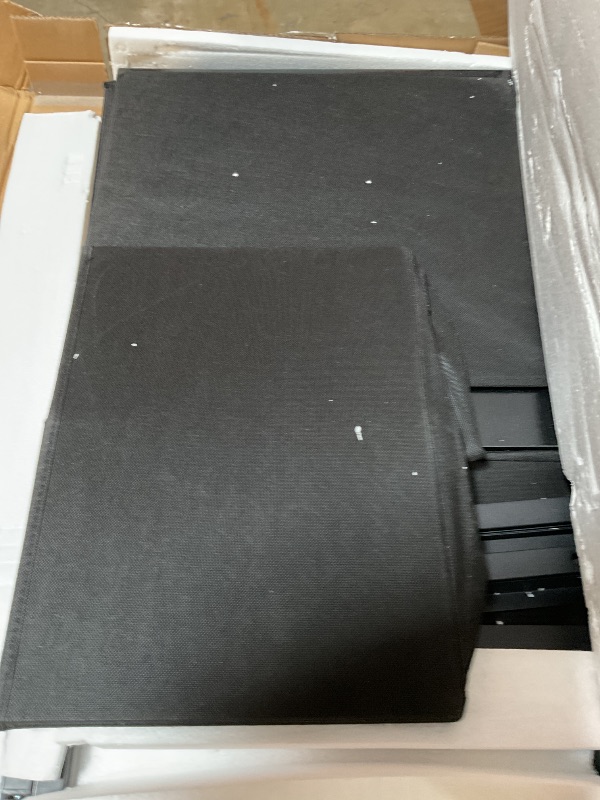 Photo 1 of **MISSING HARDWARE** 
Herture Mini Fridge Stand with 3 Storage, Mini Fridge Cabinet, Beverage Fridge Table, Heavy Duty 18.11" L* 18.11" W Tabletop, for Dorm, Apartment,Office, Bedroom Black HB03BXB
