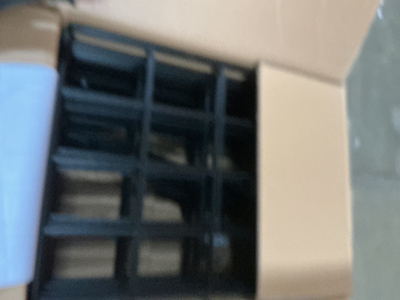 Photo 1 of **FOR PARTS / MISSING ASSEMBLY PIECES*** Lzttyee Art Drying Rack for Classroom Paint Drying Rack Art 20 Shelves Metal Desktop Artwork Storage Display for Classroom Painting Crafts (Black, 20 Shelves)
