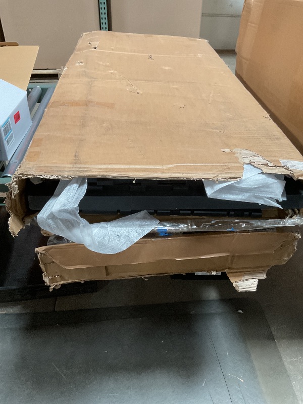 Photo 1 of ***PARTS ONLY*** DAMAGED PIECES**** 
YITAHOME 120 Gallon Outdoor Storage Deck Box, Large Resin Patio Storage for Outdoor Pillows, Garden Tools and Pool Supplies, Waterproof, Lockable, (Dark Grey)