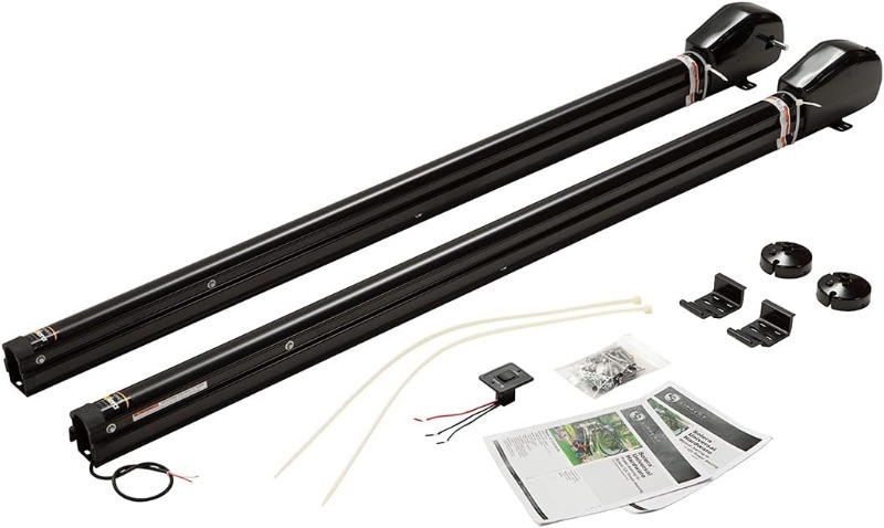 Photo 1 of ***USED**ONLY ONE*** 
Solera 3000 Series Short Black Universal RV Awning Arms & Hardware Kit with One-Touch Power Extend/Retract, One-Handed Adjustable Pitch Projection, Auto Rain Dump