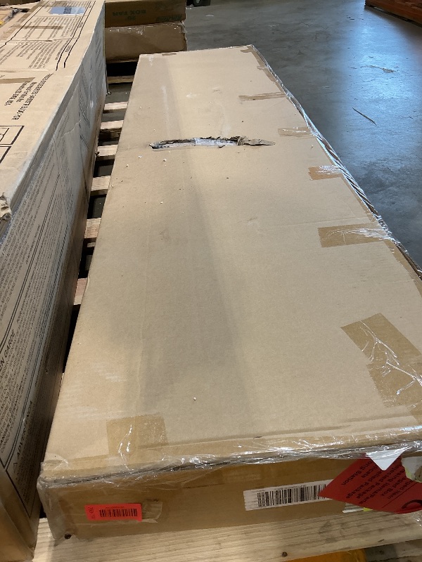 Photo 1 of ** dirt from transport** another one, but I’ll haveNovilla King Size Bed Frame with Adjustable Headboard Platform King Bed Frame Linen Fabric Upholstered Headboard, No Box Spring Needed, Noise-Free, Wooden Slats Support, Easy Assembly, Beige