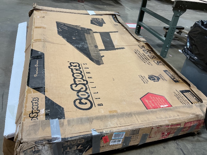 Photo 1 of **SCRAPES**GoSports 7 ft Portable Pool Table - No Assembly Required Folding Billiard Table in Oak