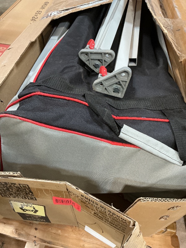 Photo 1 of ** MAJOR DAMAGE TO MULTIPLE PARTS. SELLING AS PARTS IN PARTIAL SET.**Eurmax USA 10x20 Pop Up Canopy Tent,Commercial Tent with Patented No-Tip Rolling Bag,4 Zippered Removable Walls,UV & Water Resistant Canopy Top,Heavy Duty Outdoor Gazebo,Instant Shelter(