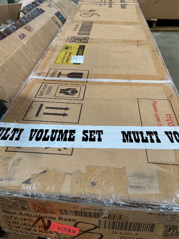 Photo 1 of **2 BOXES**Feetice King Size Adjustable Bed Frame with Wireless Remote, Zero Gravity & Head & Foot Incline, Heavy-Duty Steel Frame, Whisper-Quiet Motor, Easy Installation (79" L x 74" W x 12.72" H)