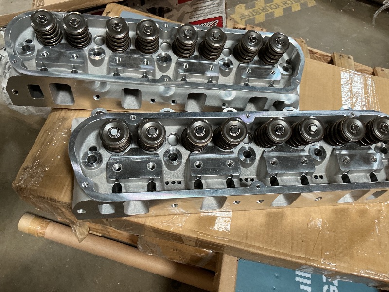 Photo 1 of ** CHIP DAMAGE** Small-Block Ford E-Street Cylinder Heads 2.02"