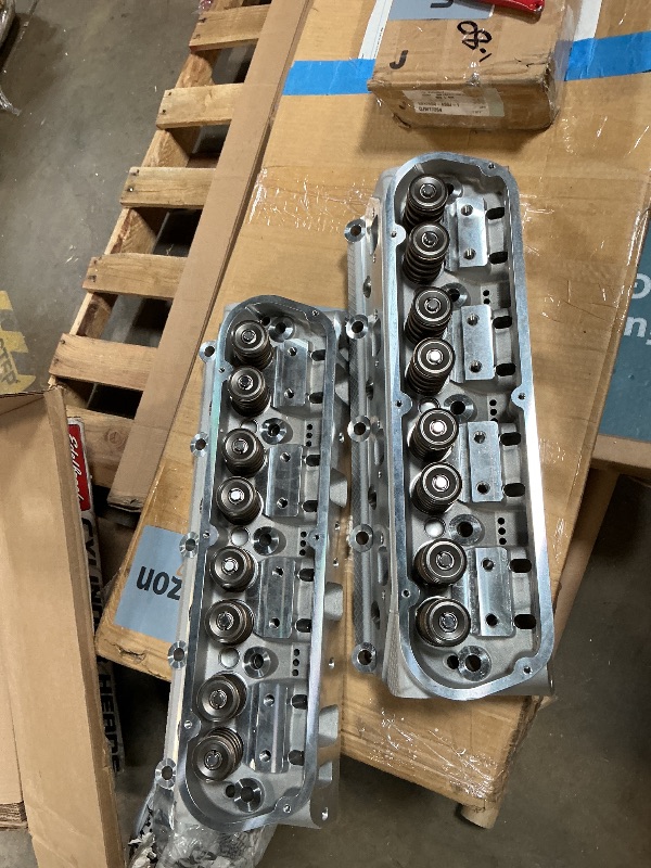 Photo 1 of ** CHIP DAMAGE** Small-Block Ford E-Street Cylinder Heads 2.02"
