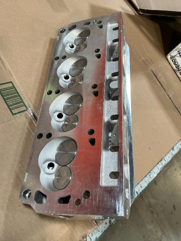 Photo 1 of ** CHIP DAMAGE** Small-Block Ford E-Street Cylinder Heads 2.02"