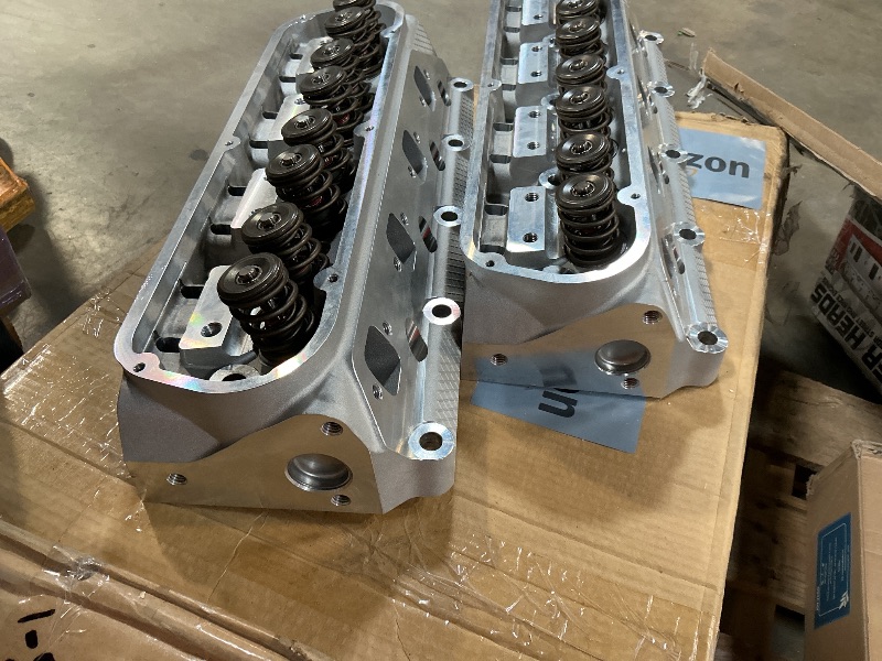 Photo 1 of ** CHIP DAMAGE** Small-Block Ford E-Street Cylinder Heads 2.02"
