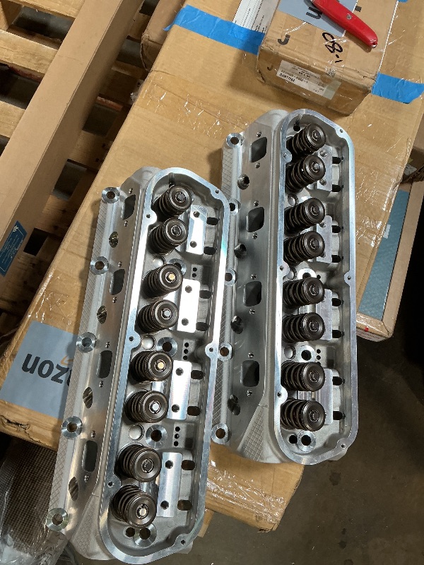 Photo 1 of ** CHIP DAMAGE** Small-Block Ford E-Street Cylinder Heads 2.02"