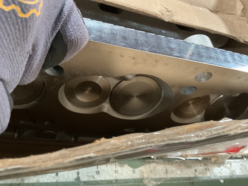 Photo 1 of ** CHIP DAMAGE** Small-Block Ford E-Street Cylinder Heads 2.02"